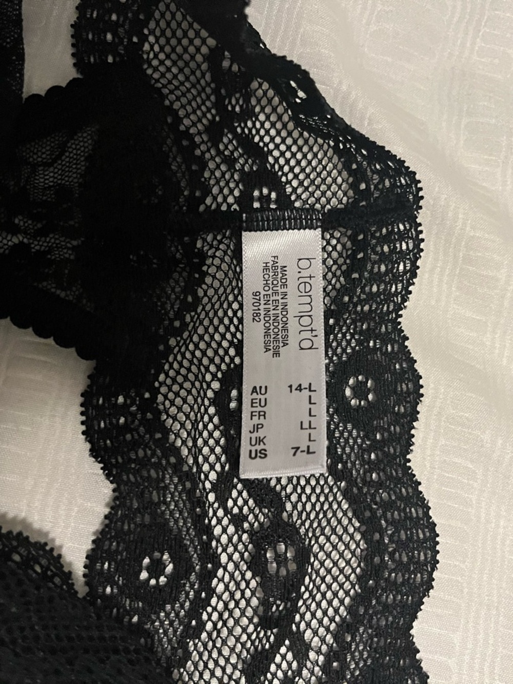 Ambrielle b temptd macys Black Lace lot panties thongs lingerie bundle l/xl - Picture 4 of 5